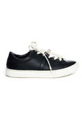 Hermes Black and White Leather Kelly Sneakers Size 38 - Exclusu