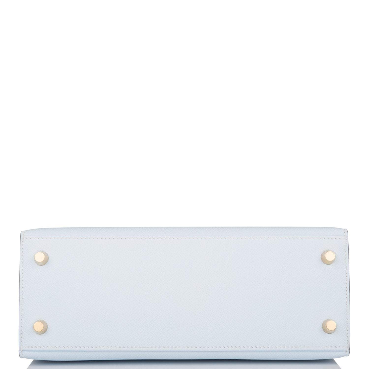 Hermes Bleu Brume Epsom Sellier Kelly 25cm Gold Hardware - Exclusu