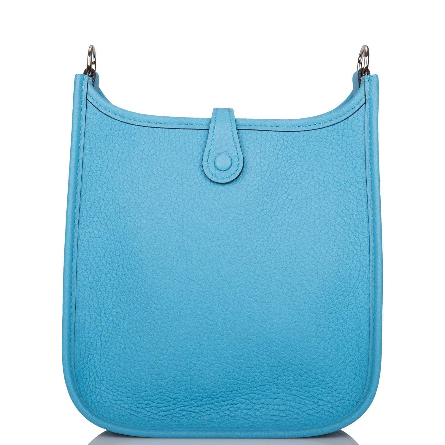 Hermes Bleu du Nord Clemence Evelyne TPM Bag Palladium Hardware - Exclusu