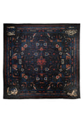 Hermes 'Esprit Anjou' Charcoal Silk and Cashmere Shawl 140cm - Exclusu
