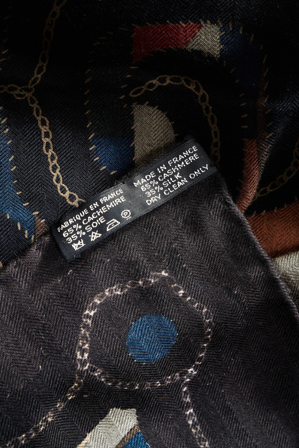 Hermes 'Esprit Anjou' Charcoal Silk and Cashmere Shawl 140cm - Exclusu