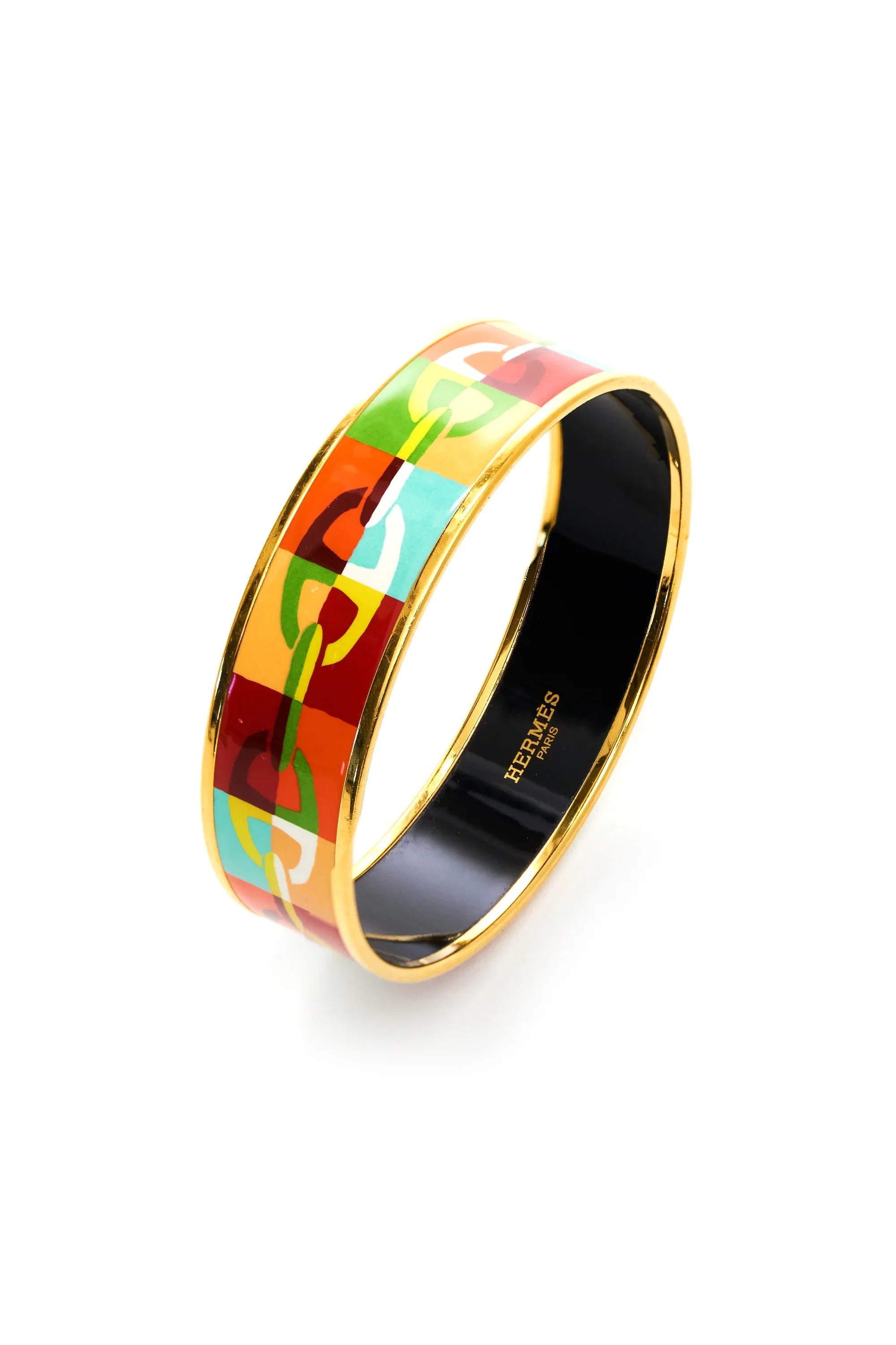 Hermes Chain d'anchre enamel bangle - Exclusu