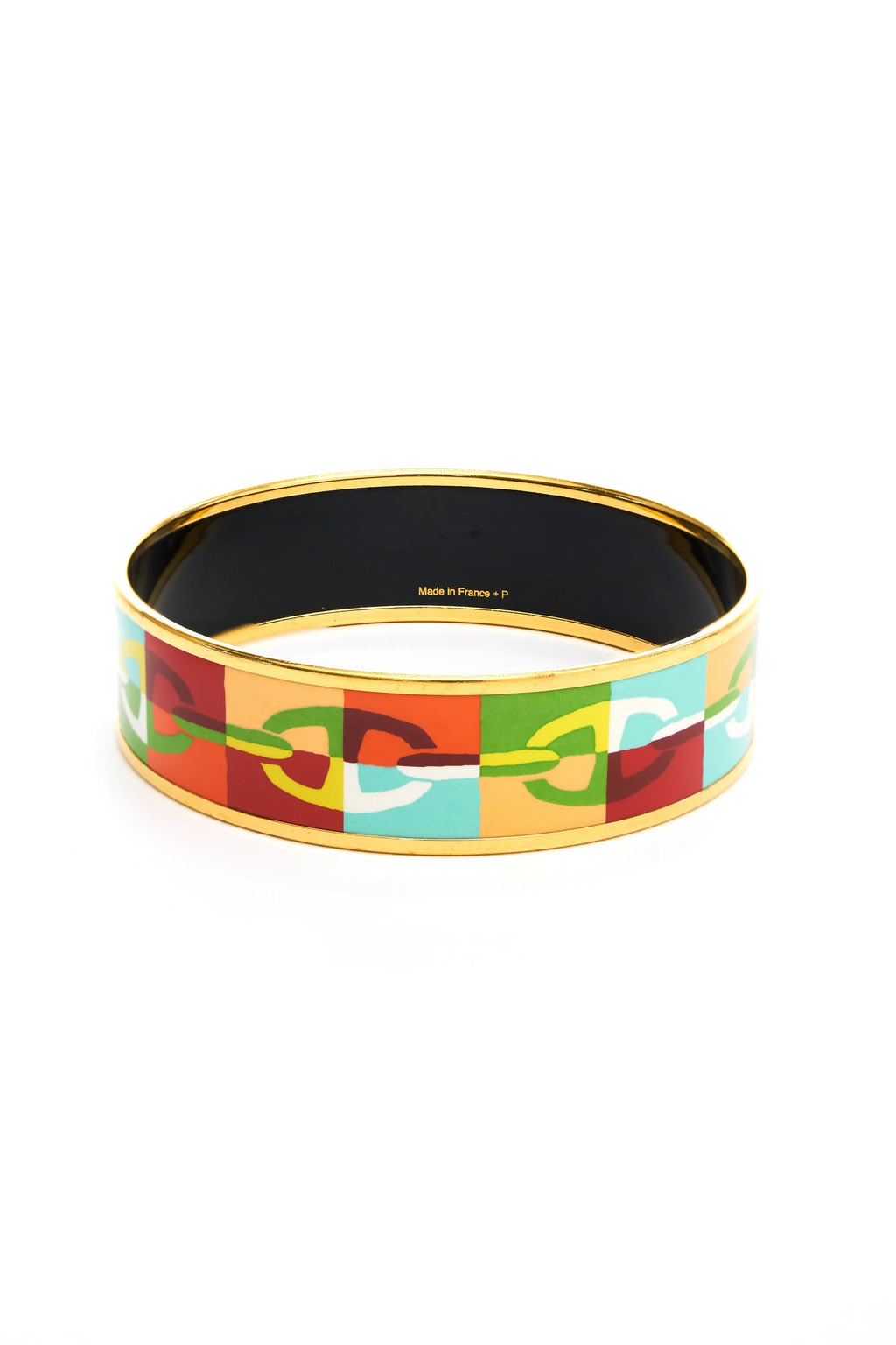 Hermes Chain d'anchre enamel bangle - Exclusu
