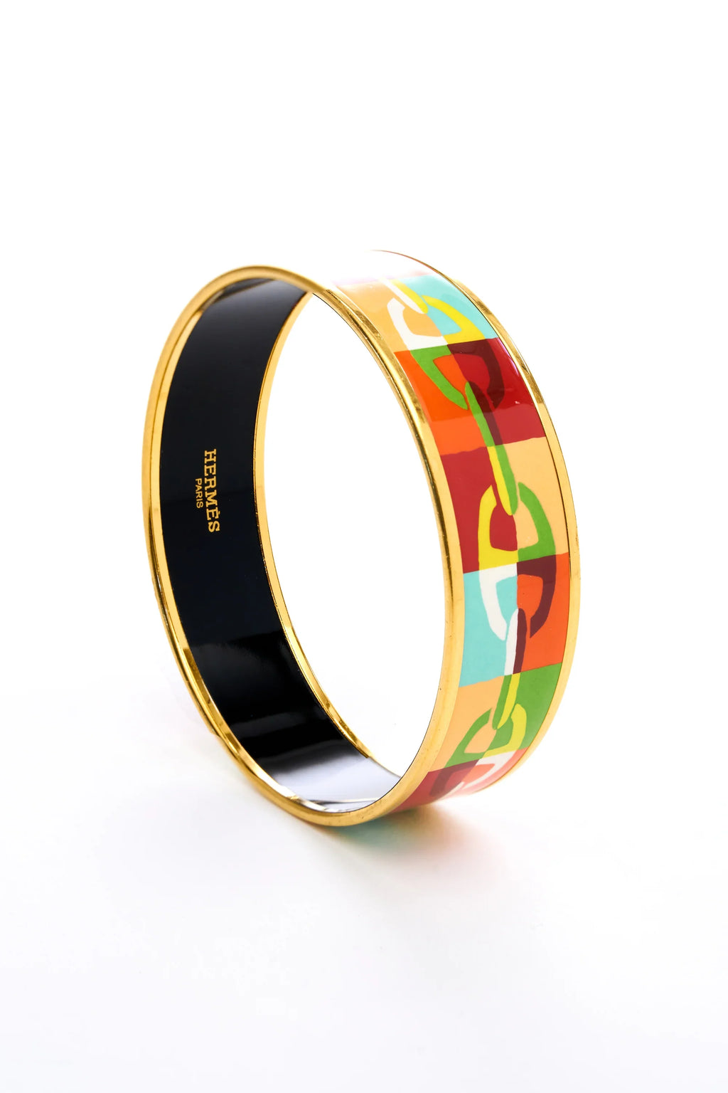 Hermes Chain d'anchre enamel bangle - Exclusu
