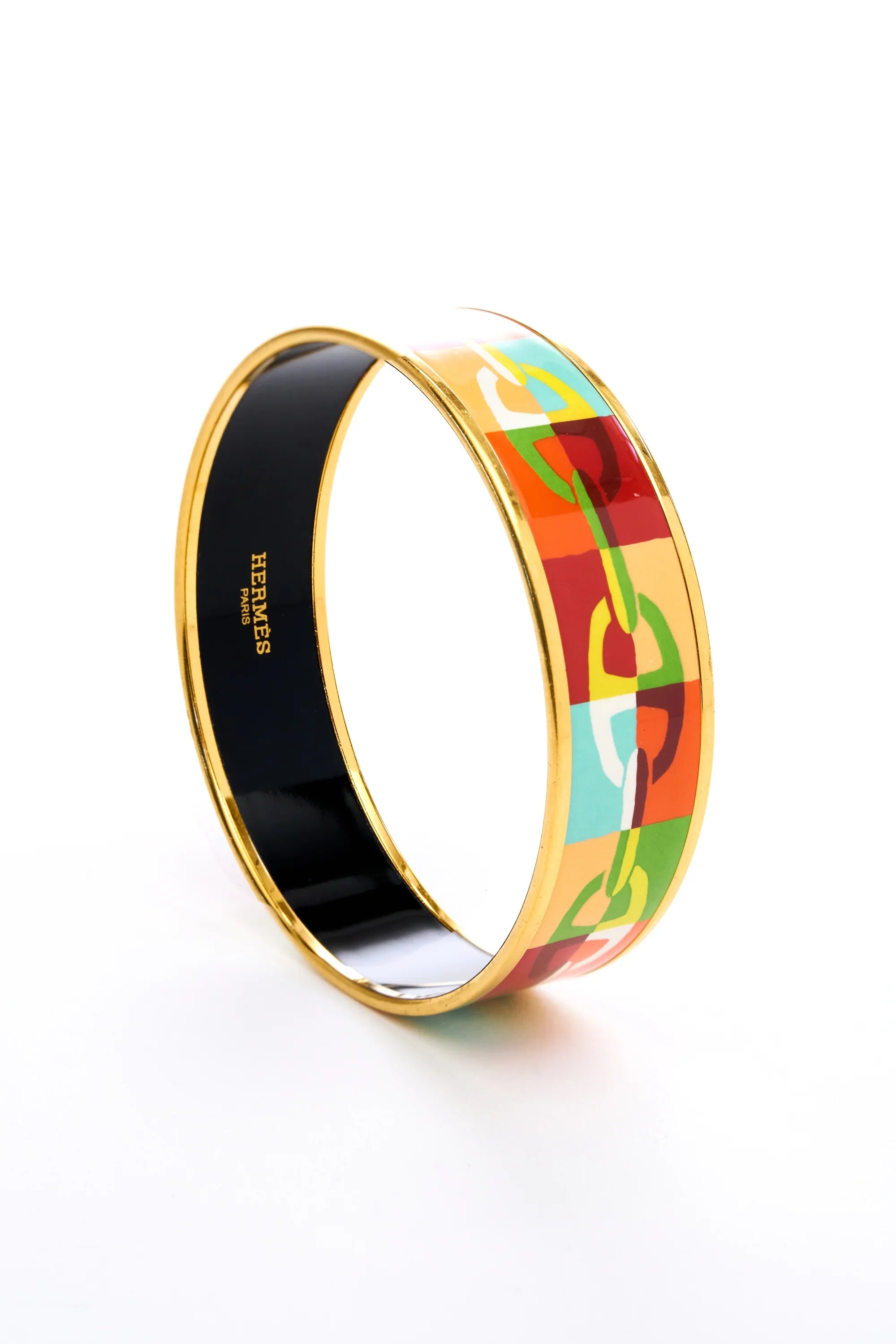 Hermes Chain d'anchre enamel bangle - Exclusu