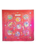 Hermes Chiffon Scarf 'Escales Medeterrennes' 140cm - Exclusu