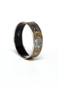 Hermes Grey White and Gold Palladium Hardware Grand Apparat Bracelet - Exclusu