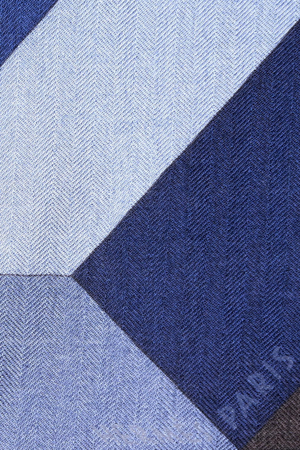 Hermes Navy and Brown 'Cavaliere' Shawl 140cm - Exclusu