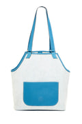 Hermes Jardinier Toile and Blue Clemence Tote - Exclusu