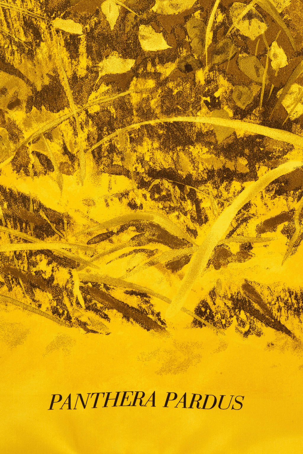 Hermes 'Panthera Pardus' Vert Jaune Mousseline Shawl 140cm - Exclusu