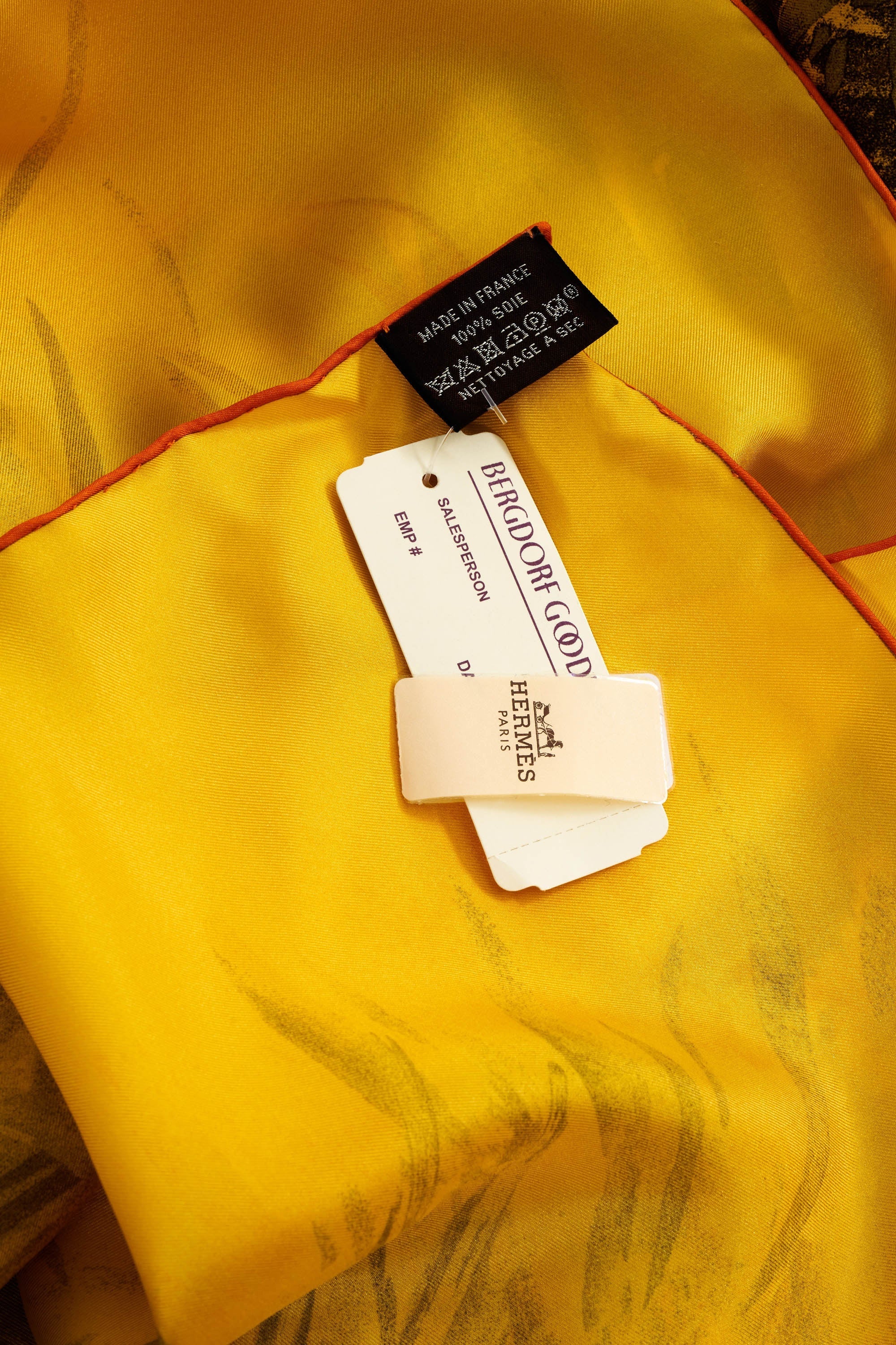 Hermes 'Panthera Pardus' Vert Jaune Mousseline Shawl 140cm - Exclusu