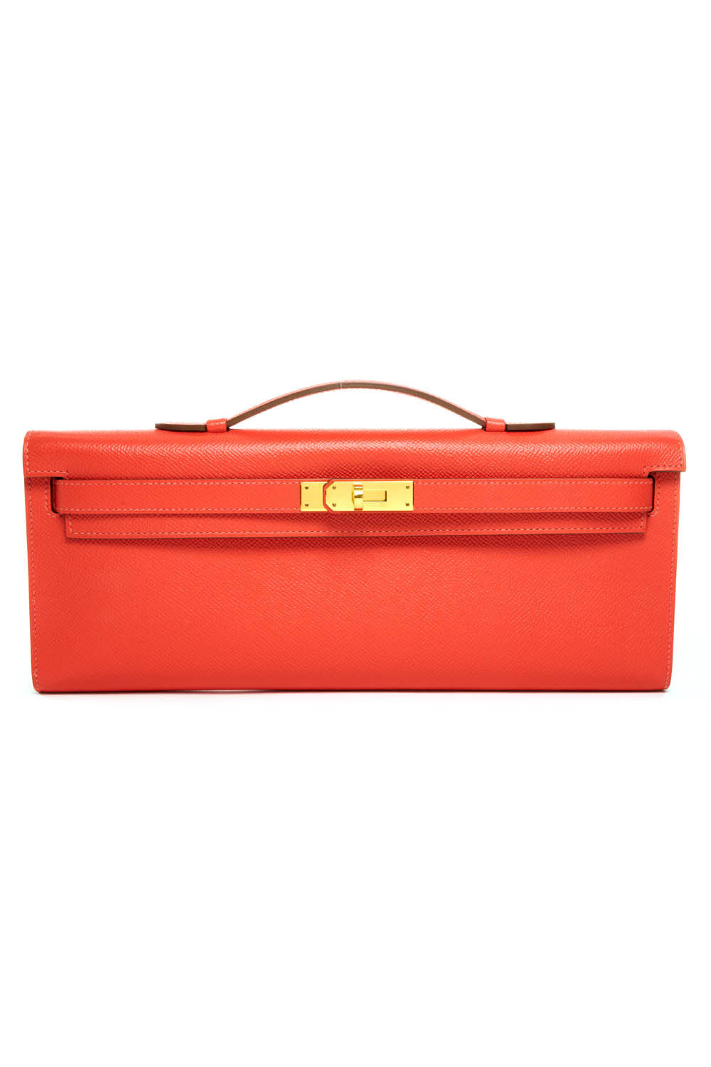 Hermes Kelly Cut Epsom Rose Jaipur Clutch 2015 - Exclusu