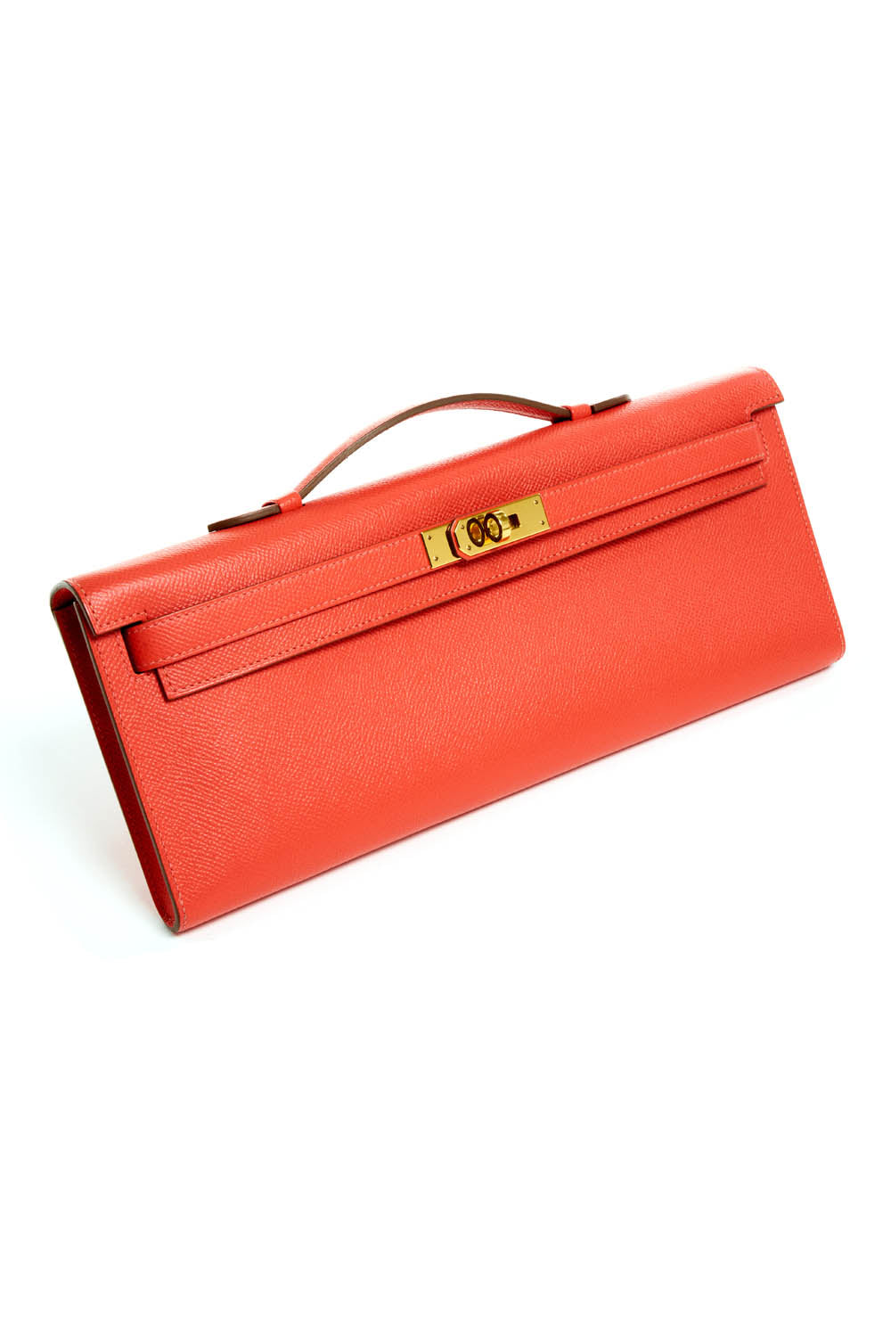 Hermes Kelly Cut Epsom Rose Jaipur Clutch 2015 - Exclusu