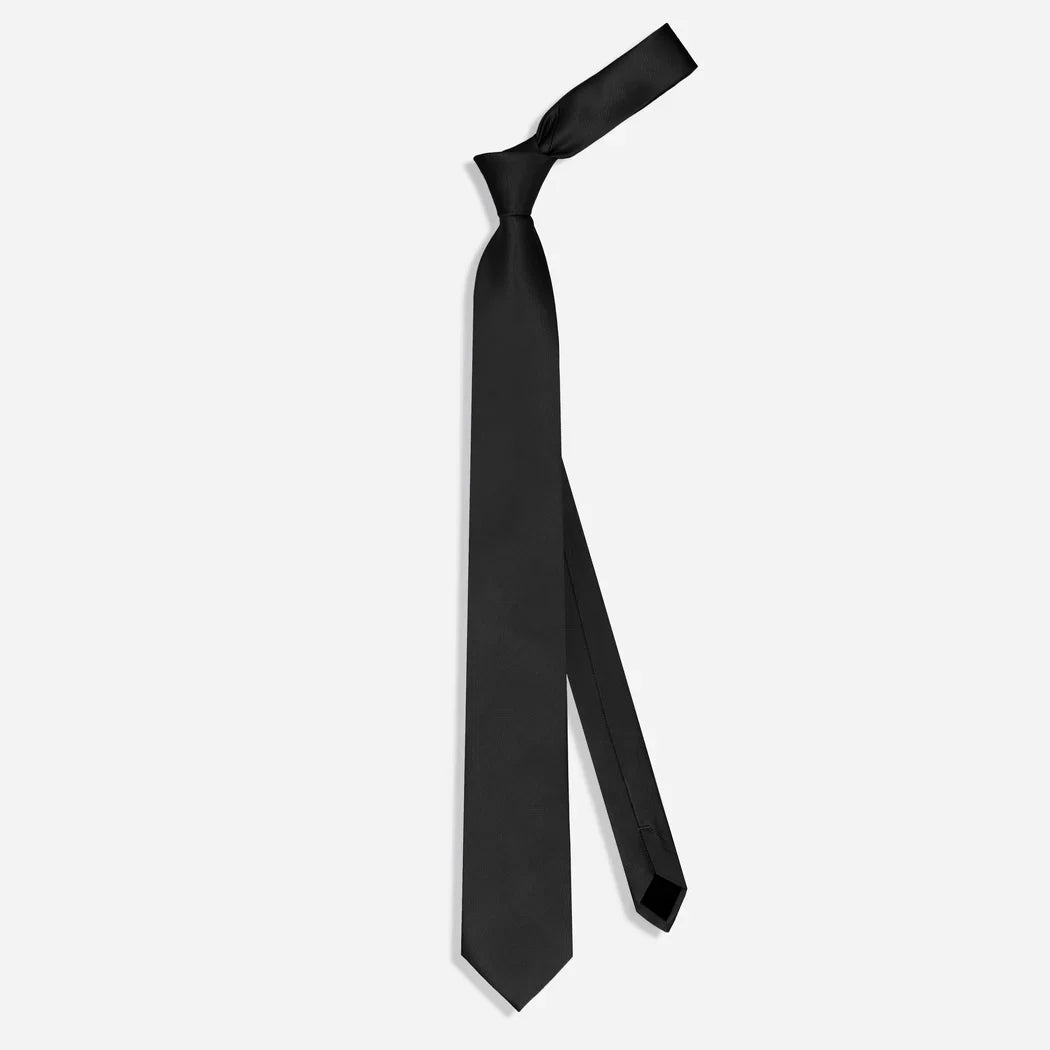 Modren Solid Black Tie