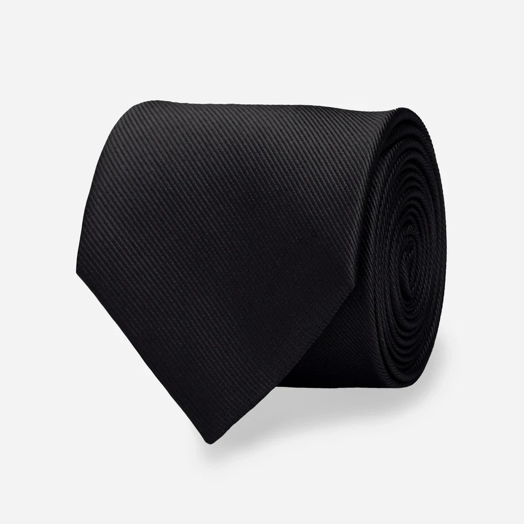 Modren Solid Black Tie