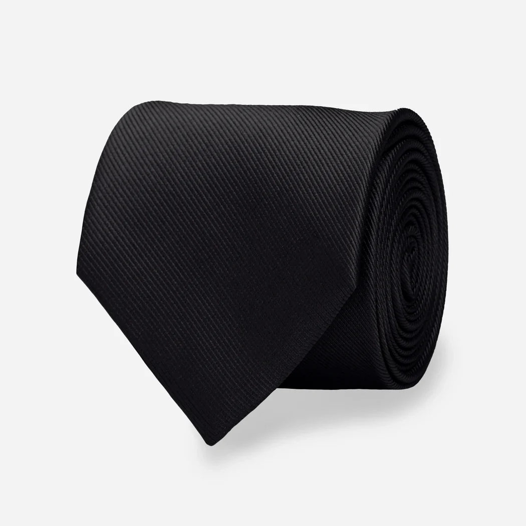 Modren Solid Black Tie