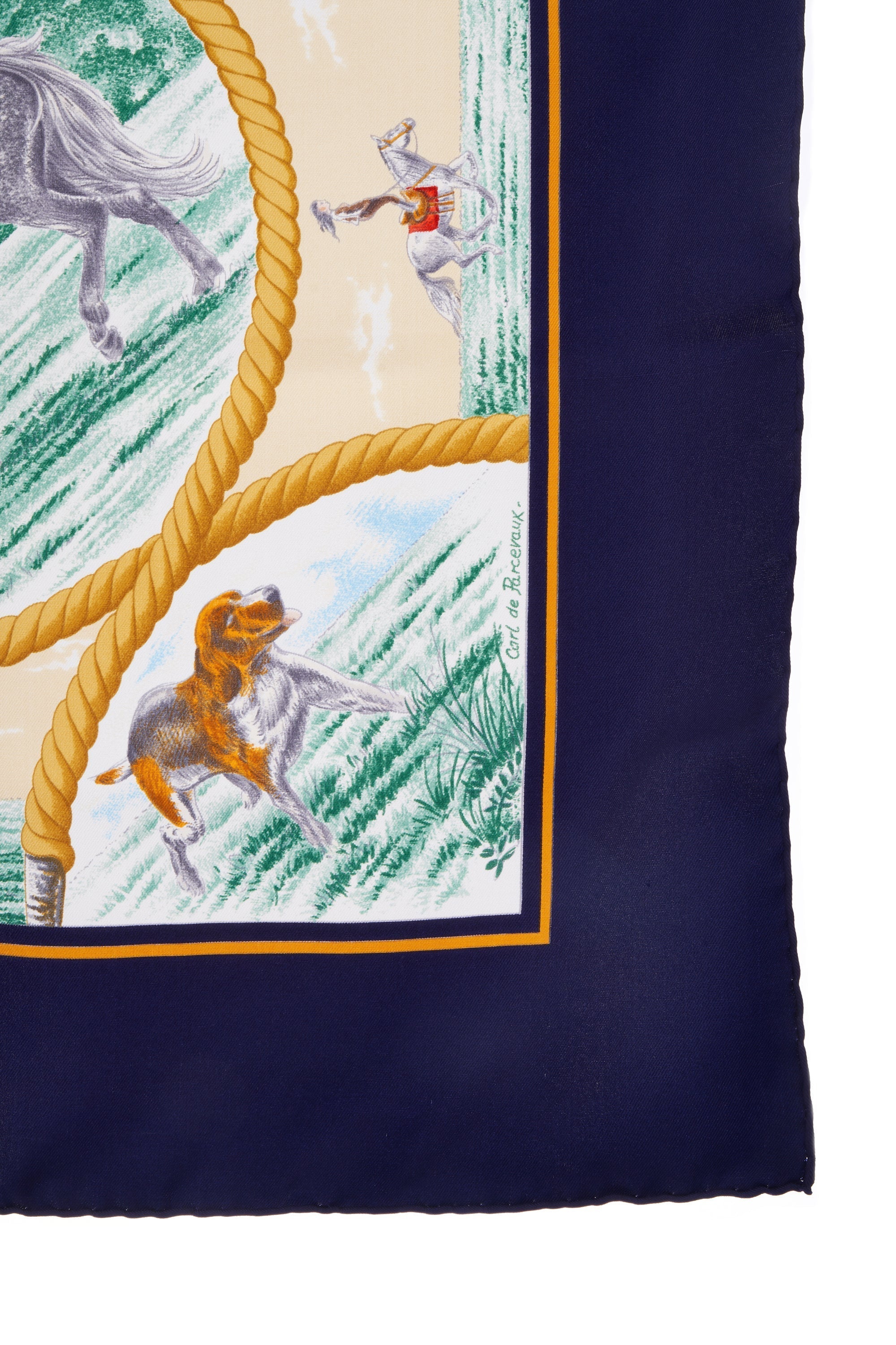 Hermes 'Auteuil en Mai' Scarf 90cm - Exclusu