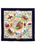 Hermes 'Auteuil en Mai' Scarf 90cm - Exclusu