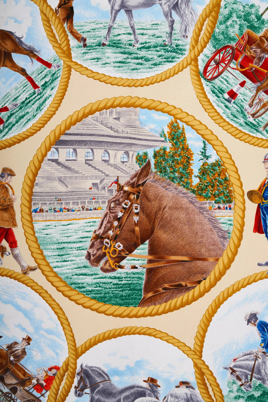 Hermes 'Auteuil en Mai' Scarf 90cm - Exclusu