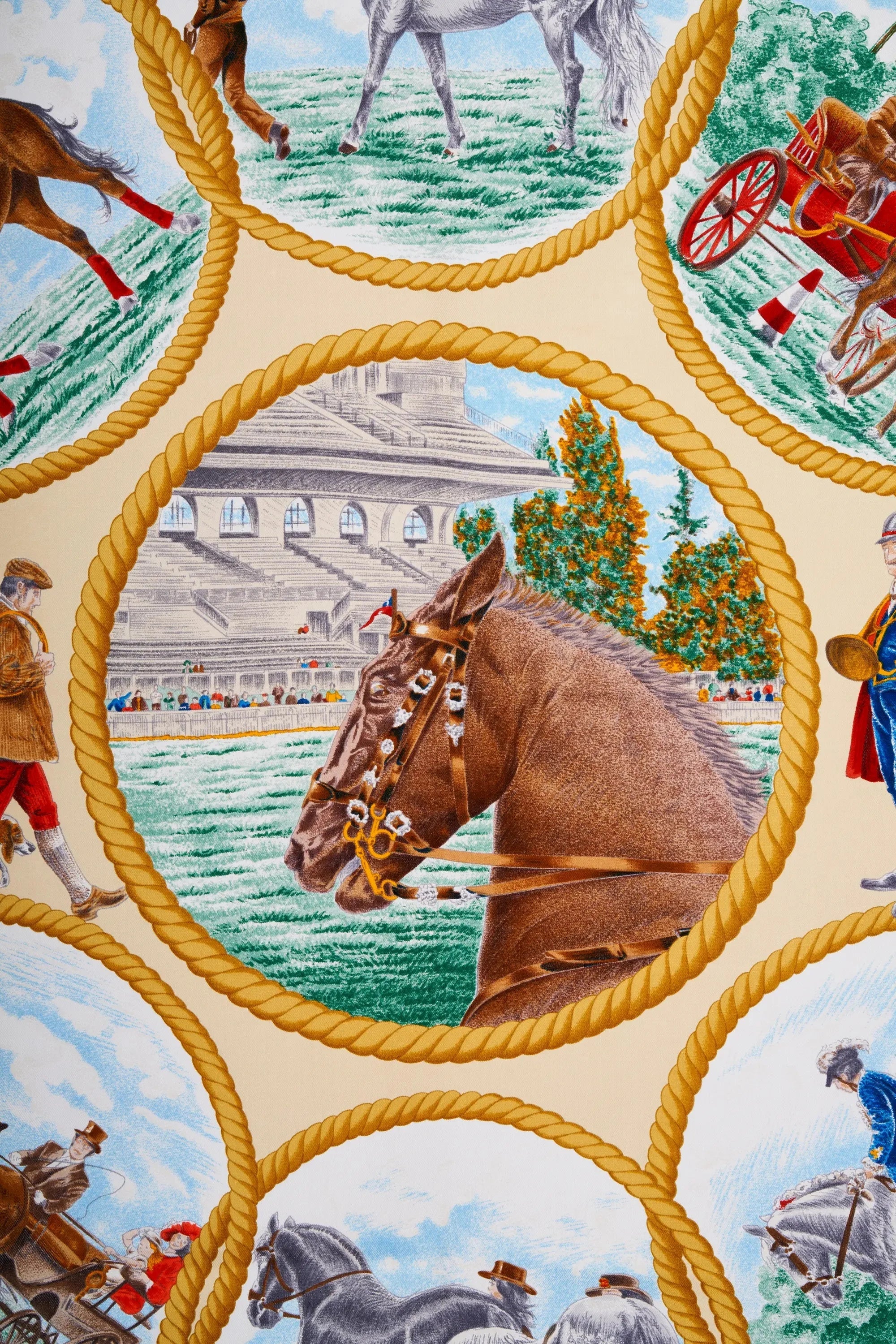 Hermes 'Auteuil en Mai' Scarf 90cm - Exclusu