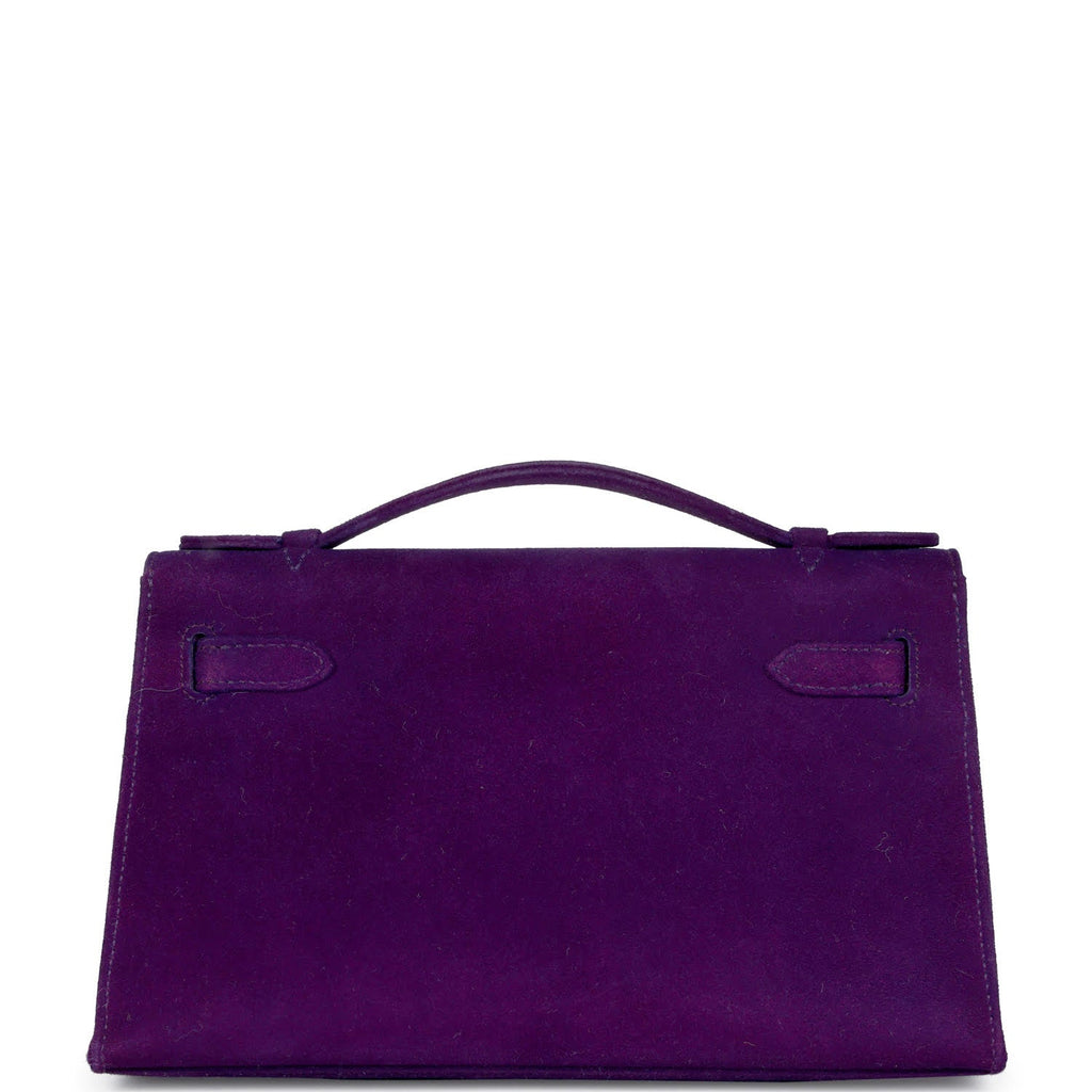 Hermes Kelly Pochette Violet Doblis Gold Hardware - Exclusu